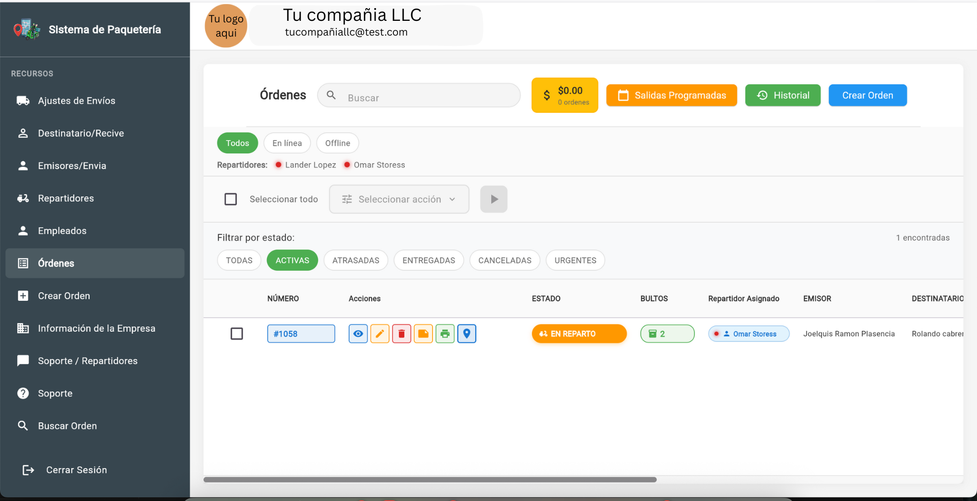 Dashboard Web - Panel Administrativo