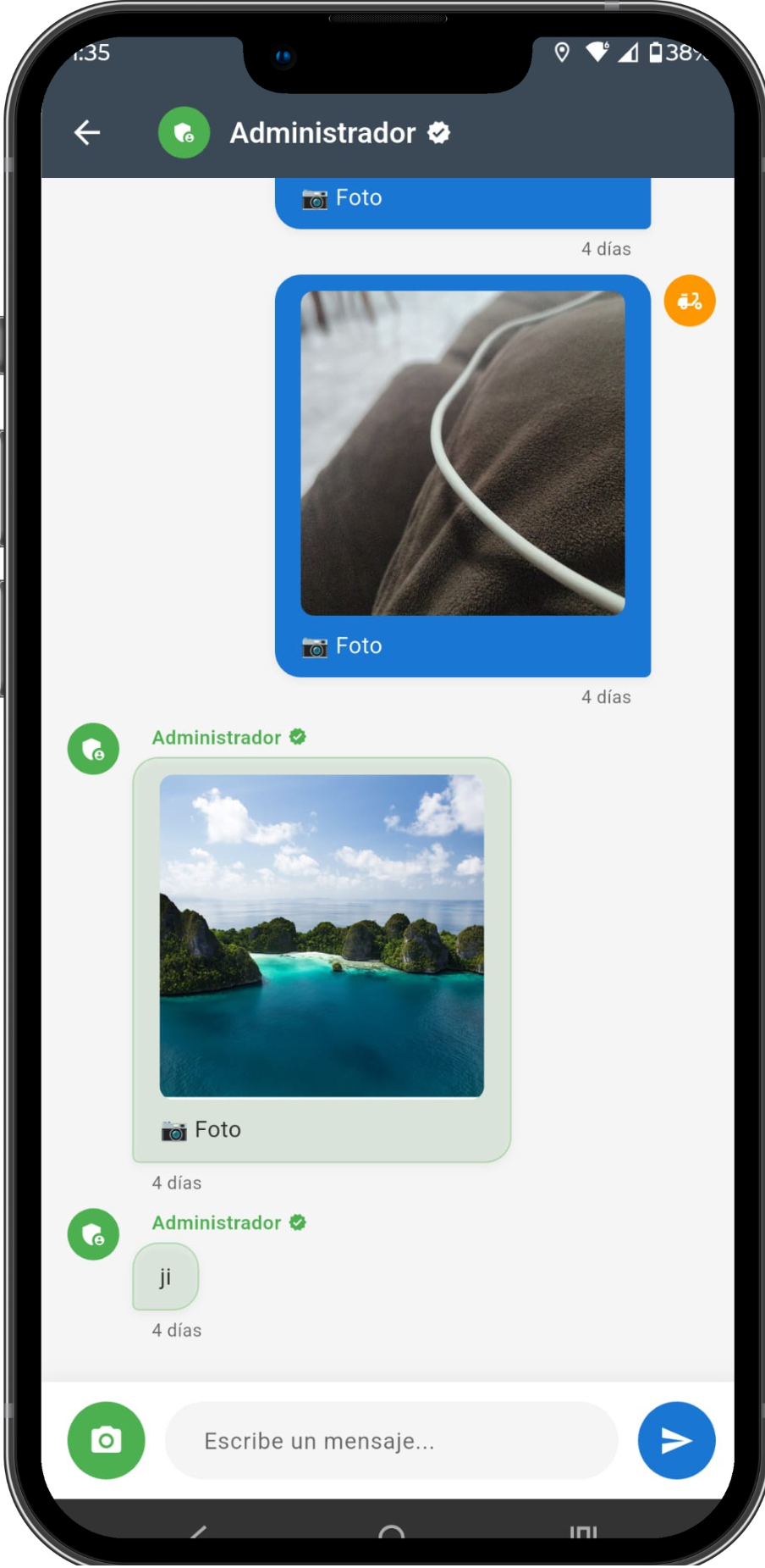 Chat Soporte - Empresas